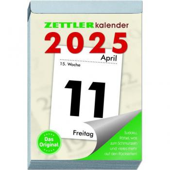 Tagesabreißkalender XXL 2025 - 99x143 cm - 1 Tag auf 1 Seite - mit Sudokus Rezepten Rätseln uvm. auf den Rückseiten - Bürokalender 313-0000