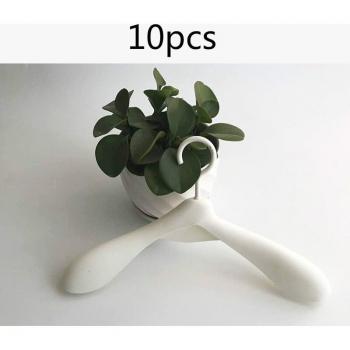 Thickened Wide-Shoulder Plastic Clothes Hangers – 10 Pack