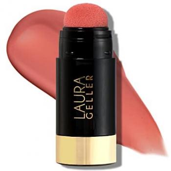 Laura Geller Beauty Serum Blush – Weightless Watercolor Sheer Finish, Poppy Peach (0.34 oz)