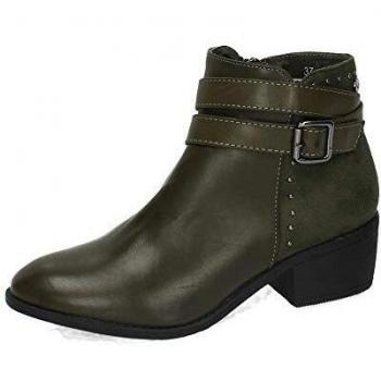 Botines Xti para mujer color kaki talla 41