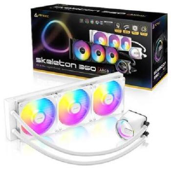 360mm PWM RGB All‑In‑One Liquid Cooler – Antec Skeleton White