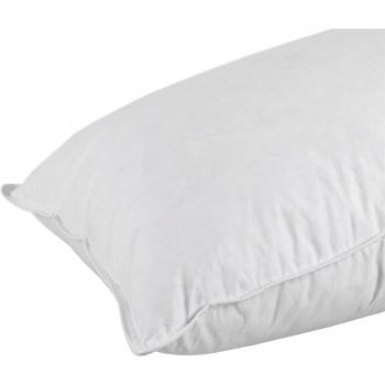 Goose Feather and Down King Size Pillow - White - Homescapes