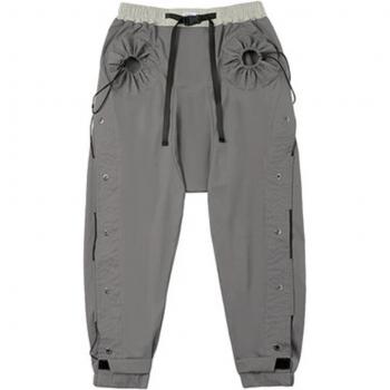 Pantalón Holgado 11bybb's Dark Hip Hop con Bolsillos