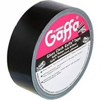 Advance Tapes AT202 – Gaffa Klebeband Schwarz, 50 mm × 50 m