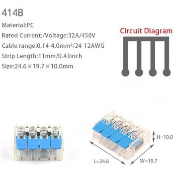 10 PCS Compact Wire Terminal Connectors