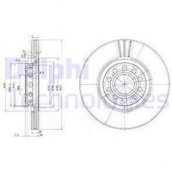 Delphi dischi freno BG3657 anteriore ventilato