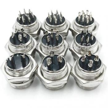 GX16 Male Socket Connector