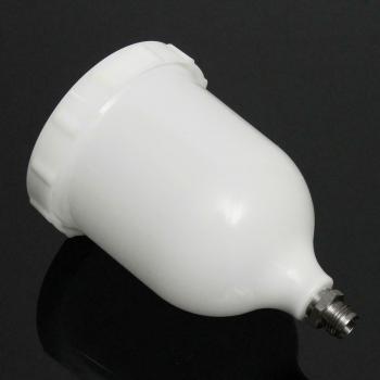 600ML White Paint Cup for Devilbiss / TEKNA Pro Pri FLG Sprayer Tool Pot