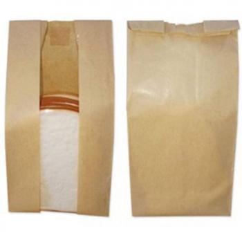 50Pcs Oil-Resistant Kraft Paper Baking Bags