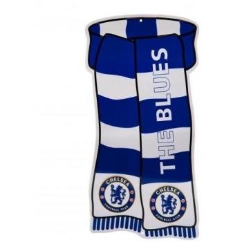 Chelsea FC Official - Pin de metal con forma de bufanda y los colores del equipo