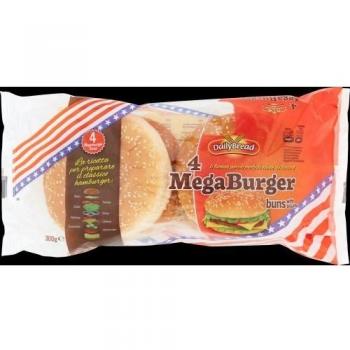 Pane per hamburger extra large con semi di sesamo prodotto da Daily Bread, 300 g