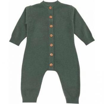 LITTLE Combinaison enfant en cachemire vert 62/68