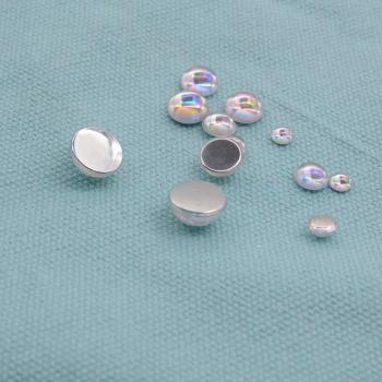 4mm Rainbow Acrylic Half Ball Cabochons