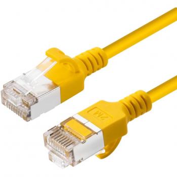 Microconnect V-FTP6A03Y-SLIM networking cable Yellow 3 m Cat6a U/FTP