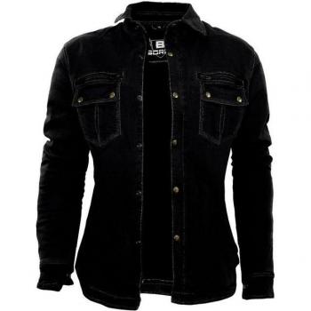 Camicia Moto Bikers Gear Bores Driver Donna Nero M