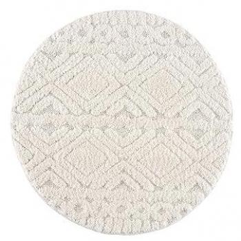 Carpet City Teppich Focus 3382, rund, 20 mm Höhe, Boho-Teppich, besonders weich, Hoch Tief Struktur, Wohnzimmer