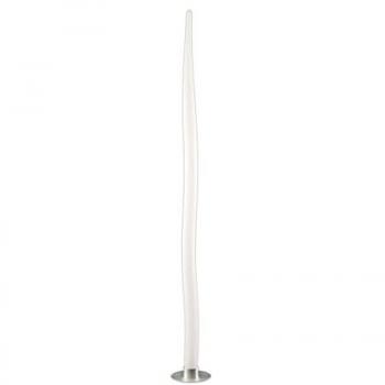 DIYAS Inspired Mantra Estalacta Floor Lamp 1 Light GU10 Indoor/Outdoor IP44, Silver/Opal White