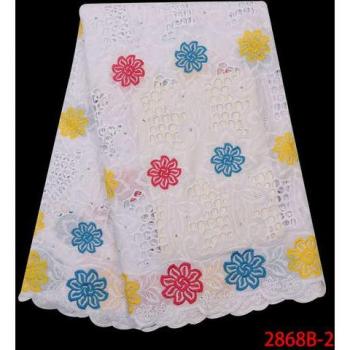 Black African Cotton Lace Fabric - Water Soluble Dress Lace