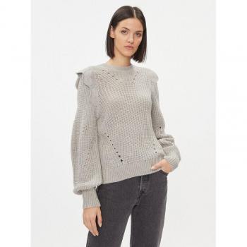 Vila Norila Strickpullover Grau