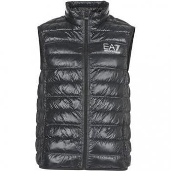 EA7 Chaleco Casual para Hombre - Plegable - Negro - XS