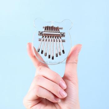 Kalimba de madera maciza colgante, 8 teclas - Arpa de Navidad
