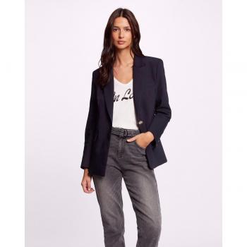 Morgan Sakko 241-VTACA.F Dunkelblau Regular Fit 36 Damen