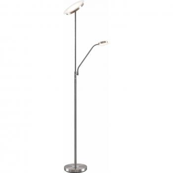 Lindby Sumani lampadaire en nickel, rond