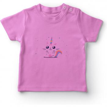 Unicornio Rosa Camiseta Infantil