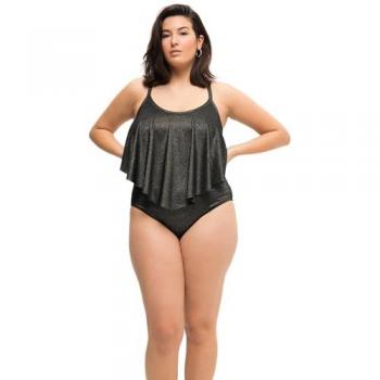 Studio Untold Highwaist Bikini-Slip, Damen, schwarz, Größe 42