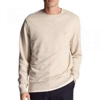 Felpa Girocollo Uomo Lyle & Scott Logo Tonal Grigia - Taglia M