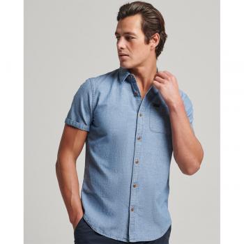 Superdry Camisa Vintage Logo de Manga Corta para Hombre