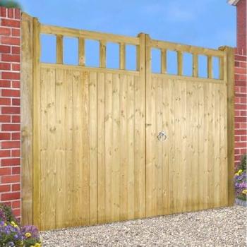 Double Quorn Redwoods Garden Door, 3.6m Wide by 1.8m High