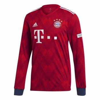 Adidas Herren 18/19 Bayern München Heimshirt Long Sleeve – Red & White Edition