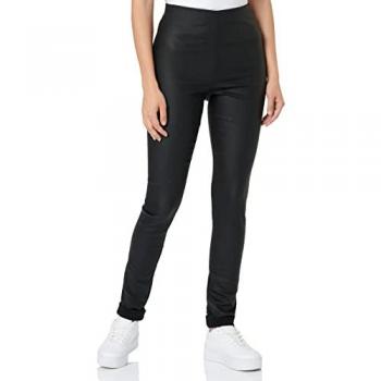 Leggings Neri in Viscosa con Zip Posteriore 2XL