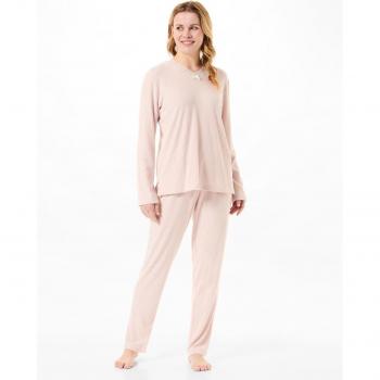 Pijama de Mujer Largo con Puntilla de Encaje