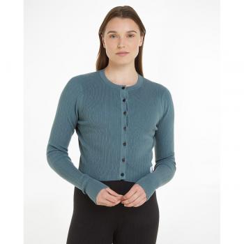 Suéter de Canalé Azul para Mujer Calvin Klein Jeans