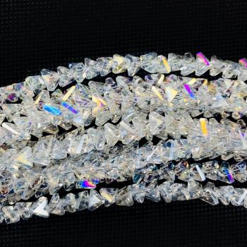 100pcs Irregular Rainbow Aurora Crystal Beads for DIY Jewelry