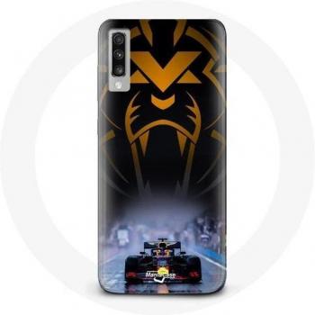 Cover Galaxy A70 F1 Sebastian Vettel Pilota Automobilistico Nero