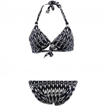 Ningalo Damen Badeanzug Balconette 2‑Teile Schwarz