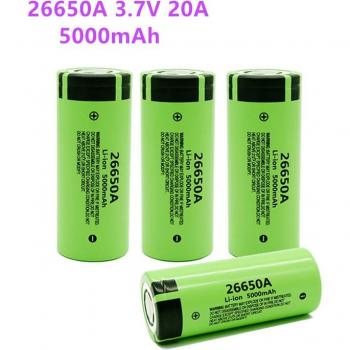 10PCS 26650A 3.7V 5000mAh High Capacity Battery
