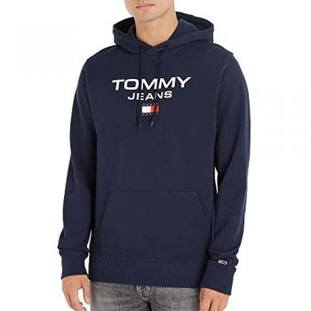 Felpa Tommy Jeans Cappuccio Regular Entry Blu Notte L