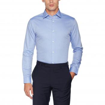 SELECTED HOMME Shdtwopen-Fun Shirt Ls Noos, Camisa para Hombre, Azul