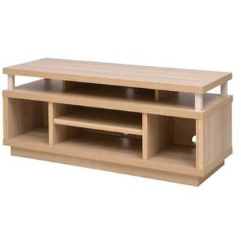 Mobile TV Cabinet Marrone Chiaro con Fori Passacavi