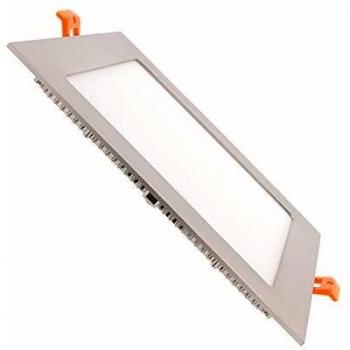 Downlight SuperSlim 15W 180x180 mm Quadrato Argento Bianco Freddo 6000K