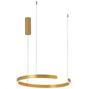 LARISSA LIGHTING Ilio Decke Pendelleuchte 30 W, 3000 K – Aluminium, gebürstet, mattes Gold