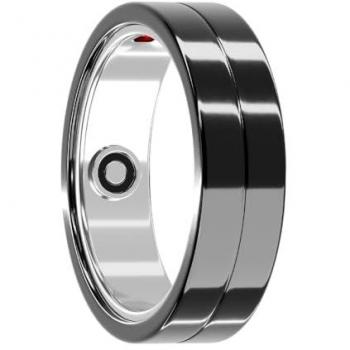 Anneau Maxcom MR100 Taille 9 (Ø19,1 mm) – Notifications et Fréquence Cardiaque Noir