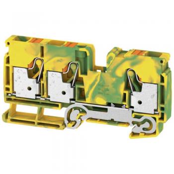 10 mm² A3C Protective Grounding Terminal Block Set – 25 Pieces (Beige)