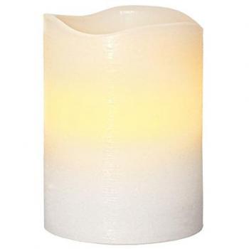 STAR TRADING LED Dekolicht LED-Wachskerze, flackernd, weiss