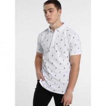 Polo manga corta Pique Mini Print Six Valves