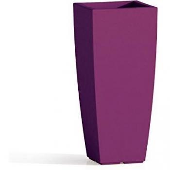 Maceta Cuadrada de Resina Agave 33x33 cm H70 Violeta